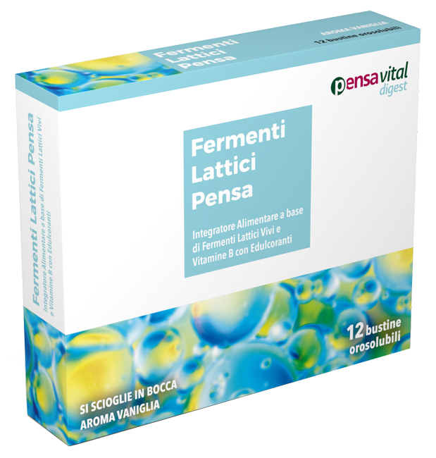 FERMENTI LATTICI VIVI E VITAMINE B 12 VANIGLIA BUSTINE OROSOLUBILI - Farmacianuova.eu