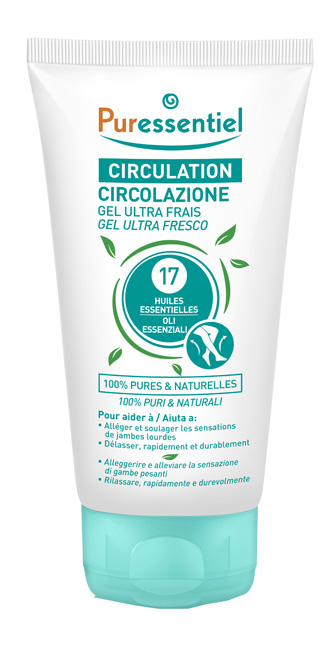PURESSENTIEL GEL ULTRA FRESCO CIRCOLAZIONE 17 OLI ESSENZIALI 125 ML - Farmacianuova.eu