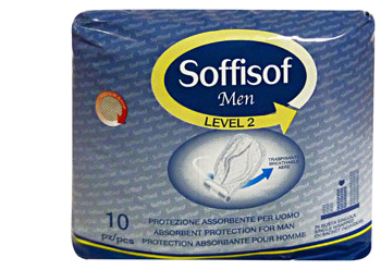 PANNOLONE PER INCONTINENZA SAGOMATO SOFFISOF MEN LEVEL 2 10 PEZZI - Farmacianuova.eu