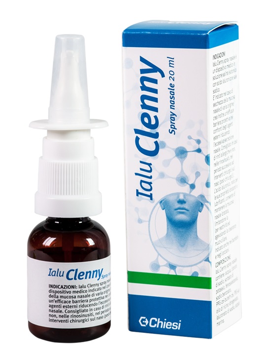 IALU CLENNY SPRAY NASALE SOLUZIONE SALINA ISOTONICA CON ACIDO IALURONICO E SALE SODICO 20 ML - Farmacianuova.eu