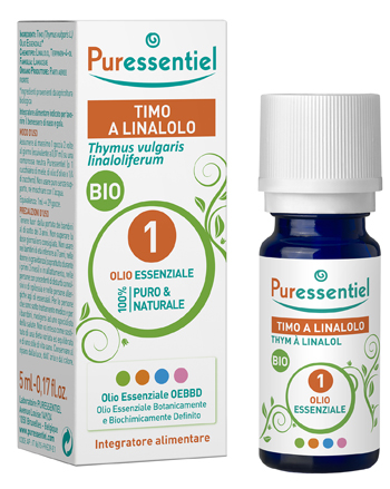 PURESSENTIEL TIMO A LINALOLO OLIO ESSENZIALE BIO 5 ML - Farmacianuova.eu