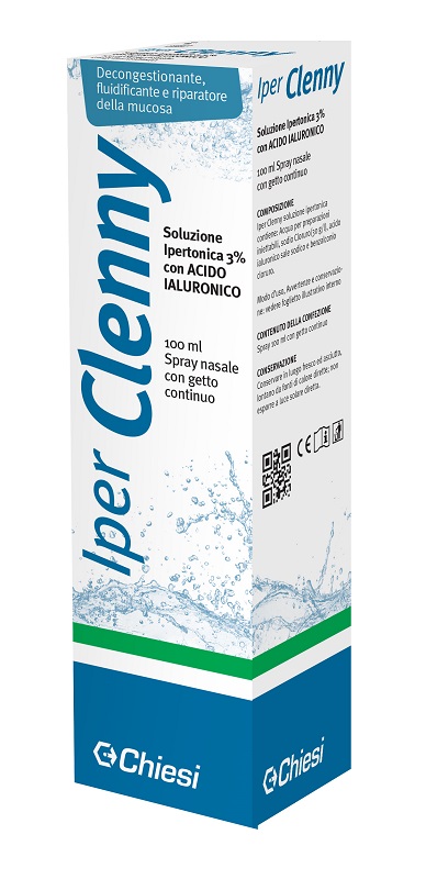 IPER CLENNY SPRAY NASALE EROGAZIONE CONTINUA SOLUZIONE IPERTONICA CON ACIDO IALURONICO 100 ML - Farmacianuova.eu