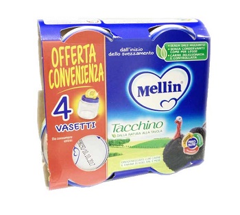 MELLIN OMOGENEIZZATO TACCHINO 4X80 G - Farmacianuova.eu