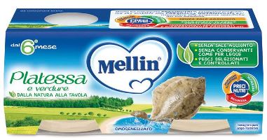 MELLIN OMOGENEIZZATO PLATESSA 2X80 G - Farmacianuova.eu