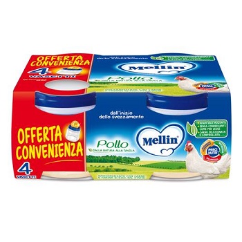 MELLIN OMOGENEIZZATO POLLO 4X80 G - Farmacianuova.eu