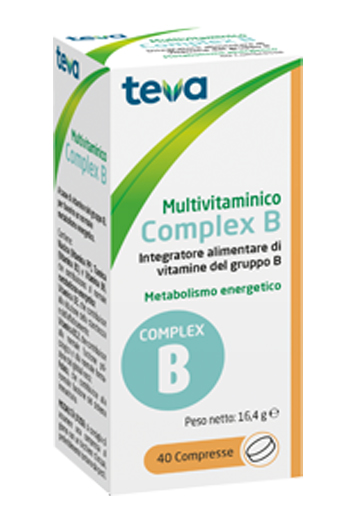 MULTIVITAMINICO COMPLEX B TEVA 40 COMPRESSE 16,4 G - Farmacianuova.eu