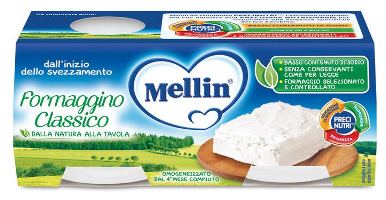 MELLIN BABY FORMAGGINO CLASSICO 2 X 80 G - Farmacianuova.eu