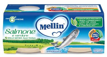 MELLIN OMOGENEIZZATO SALMONE 2 X 80 G - Farmacianuova.eu