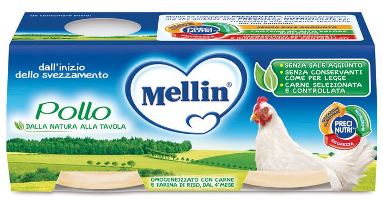 MELLIN OMOGENEIZZATO POLLO 2 X 80 G - Farmacianuova.eu