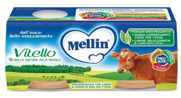 MELLIN OMOGENEIZZATO VITELLO 2 X 80 G - Farmacianuova.eu