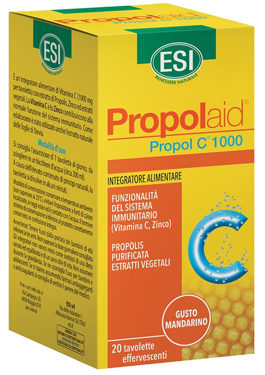 ESI PROPOLAID C 1000 20 TAVOLETTE EFFERVESCENTI - Farmacianuova.eu