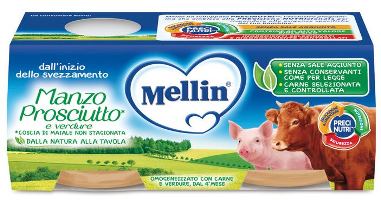 MELLIN OMOGENEIZZATO MANZO PROSCIUTTO CON VERDURE - Farmacianuova.eu