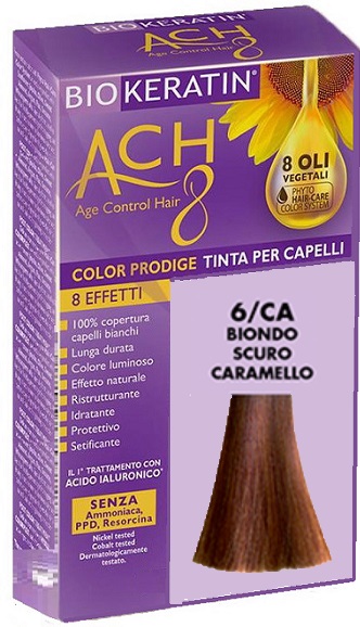 BIOKERATIN ACH8 COLOR PRODIGE 6/CA BIONDO SCURO CARAMELLO - Farmacianuova.eu