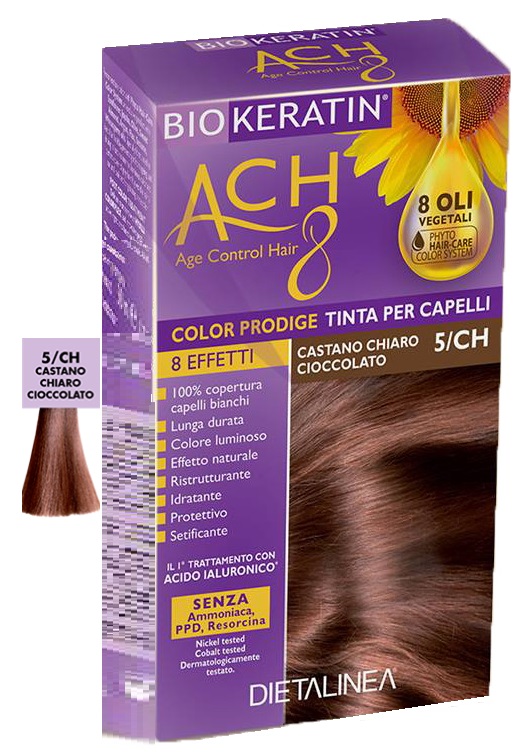 BIOKERATIN ACH8 COLOR PRODIGE 5/CH CASTANO CHIARO CIOCCOLATO - Farmacianuova.eu