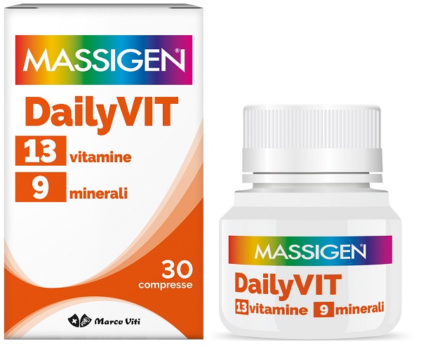 MASSIGEN DAILYVIT 12 VITAMINE 11 MINERALI 30 COMPRESSE RIVESTITE - Farmacianuova.eu