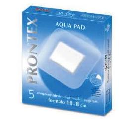 GARZA COMPRESSA PRONTEX AQUA PAD 10X8CM 5 PEZZI - Farmacianuova.eu