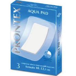 GARZA COMPRESSA PRONTEX AQUA PAD 10X12,5 CM 3 PEZZI - Farmacianuova.eu