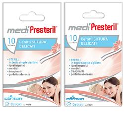 CEROTTO PER SUTURA MEDIPRESTERIL DELICATI TESSUTO NON TESSUTO 6,4X108MM 10 PEZZI - Farmacianuova.eu