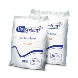 SACCA DI DRENAGGIO DA LETTO PER INCONTINENZA UROSYSTEM TUBO 90 CM SENZA SCARICO 30 PEZZI - Farmacianuova.eu