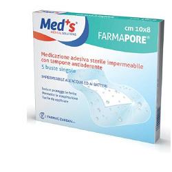 MEDICAZIONE MEDS PORE ADESIVA IMPERMEABILE 5X7CM 5 PEZZI - Farmacianuova.eu