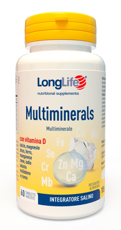 LONGLIFE MULTIMINERALS 60 TAVOLETTE RIVESTITE - Farmacianuova.eu