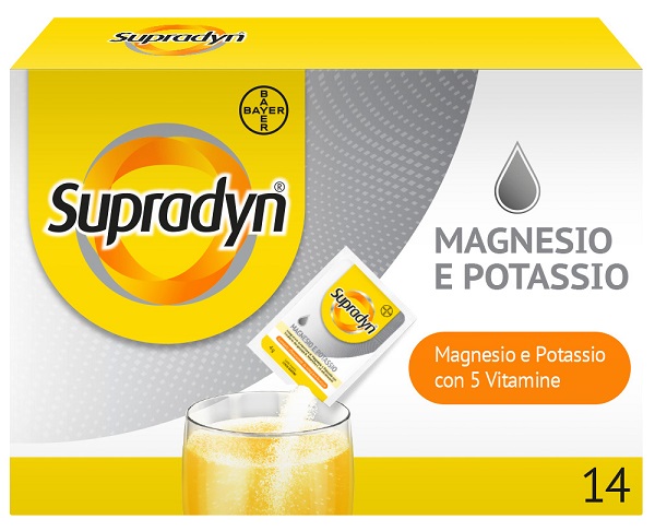 Supradyn Magnesio E Potassio Granulato Effervescente Arancia Integratore Alimentare 14 Bustine  - Farmacianuova.eu