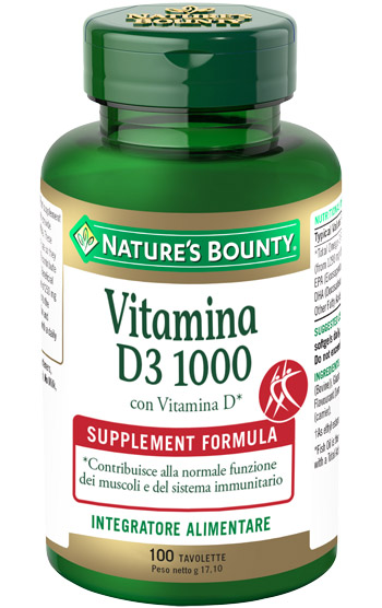 VITAMINA D3/1000 100 TAVOLETTE - Farmacianuova.eu