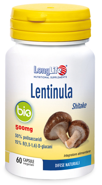 LONGLIFE LENTINULA BIO 60 CAPSULE VEGETALI DA 595 MG - Farmacianuova.eu