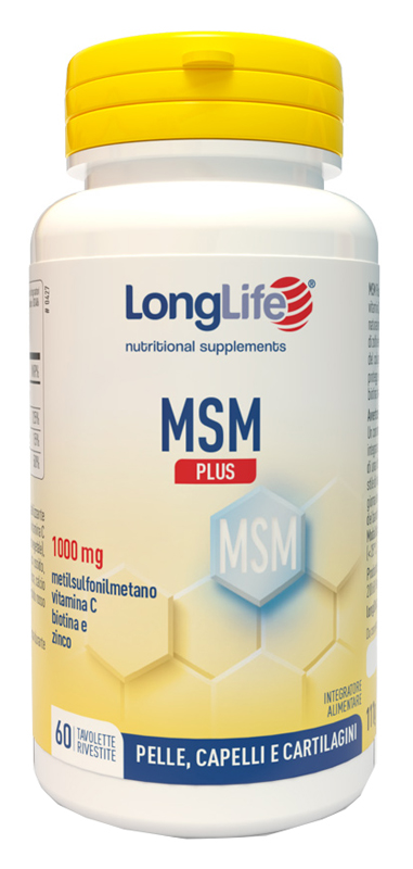 LONGLIFE MSM PLUS 60 TAVOLETTE RIVESTITE DA 1,85 G - Farmacianuova.eu