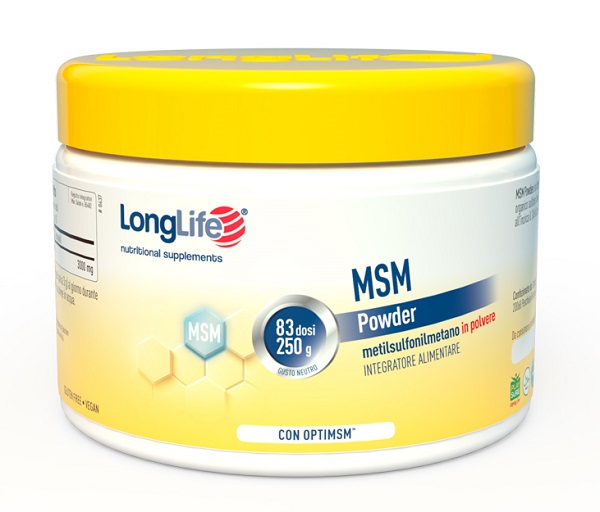 LONGLIFE MSM POWDER 250 G - Farmacianuova.eu
