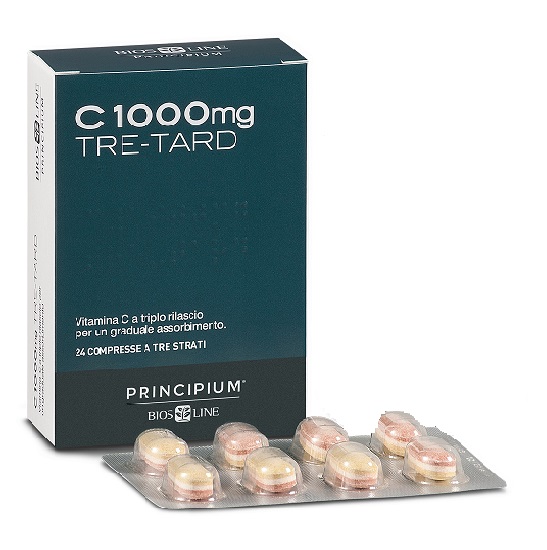 PRINCIPIUM C 1000 MG TRE-TARD 24 COMPRESSE A TRE STRATI - Farmacianuova.eu