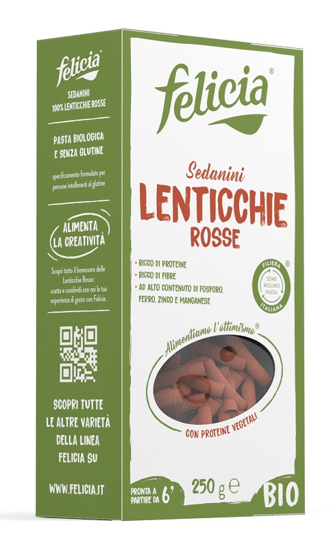 FELICIA BIO SEDANINI LENTICCHIE ROSSE 250 G - Farmacianuova.eu