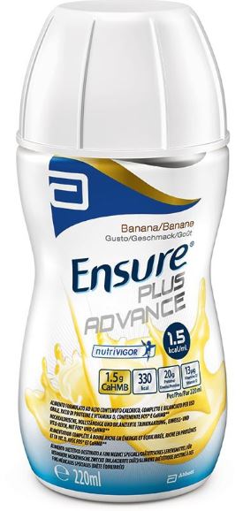 ENSURE PLUS ADVANCE BANANA 4 BOTTIGLIE DA 220 ML - Farmacianuova.eu