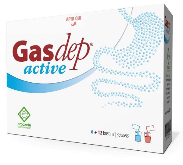 GASDEP ACTIVE 6+12 BUSTINE - Farmacianuova.eu