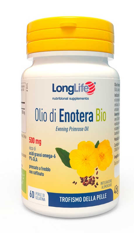 LONGLIFE OLIO ENOTERA BIO 60 PERLE 500 MG - Farmacianuova.eu
