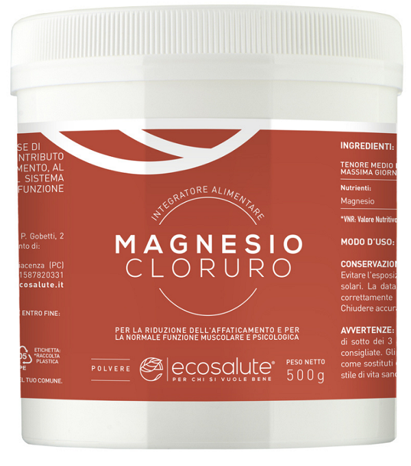 MAGNESIO CLORURO POLVERE 500 G - Farmacianuova.eu