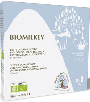 BIOMILKEY LATTE DI ASINA PASTORIZZATO E LIOFILIZZATO BIOLOGICO 100% ITALIANO 100 G - Farmacianuova.eu