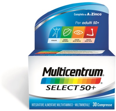 MULTICENTRUM SELECT 50+ 30 COMPRESSE - Farmacianuova.eu
