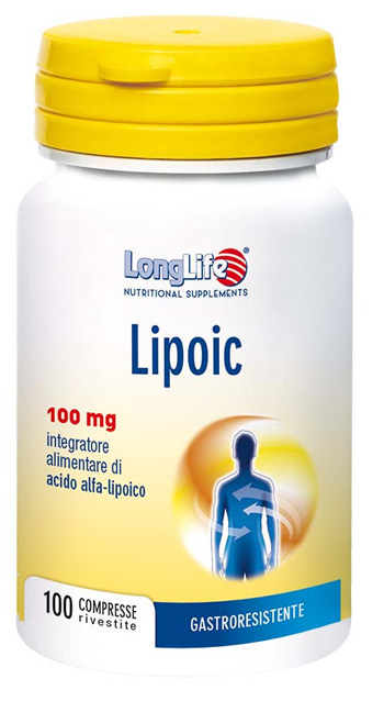 LONGLIFE LIPOIC 100 MG 100 CAPSULE RIVESTITE DA 400 MG - Farmacianuova.eu