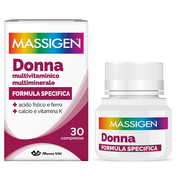 MASSIGEN DONNA MULTIVITAMINICO E MULTIMINERALE 30 COMPRESSE RIVESTITE - Farmacianuova.eu