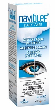 NAVIBLEF DAILY CARE SCHIUMA PER RIMOZIONE SECREZIONI OCULARI DA PALPEBRE E CIGLIA 50 ML - Farmacianuova.eu