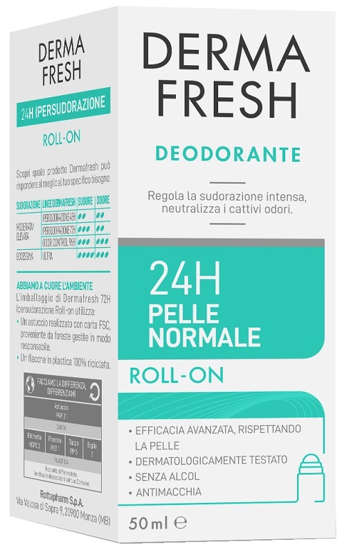 DERMAFRESH 24H PELLE NORMALE ROLL ON 50 ML - Farmacianuova.eu