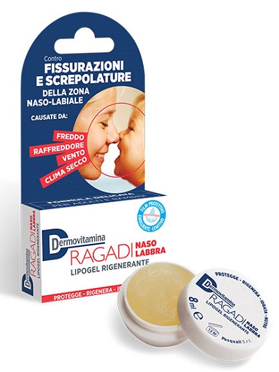 DERMOVITAMINA RAGADI NASO E LABBRA LIPOGEL RIGENERANTE 8 ML - Farmacianuova.eu