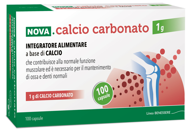 NOVA CALCIO CARBONATO 1 G 100 CAPSULE - Farmacianuova.eu