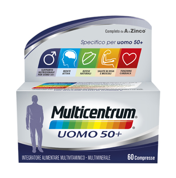 MULTICENTRUM UOMO 50+ 60 COMPRESSE - Farmacianuova.eu