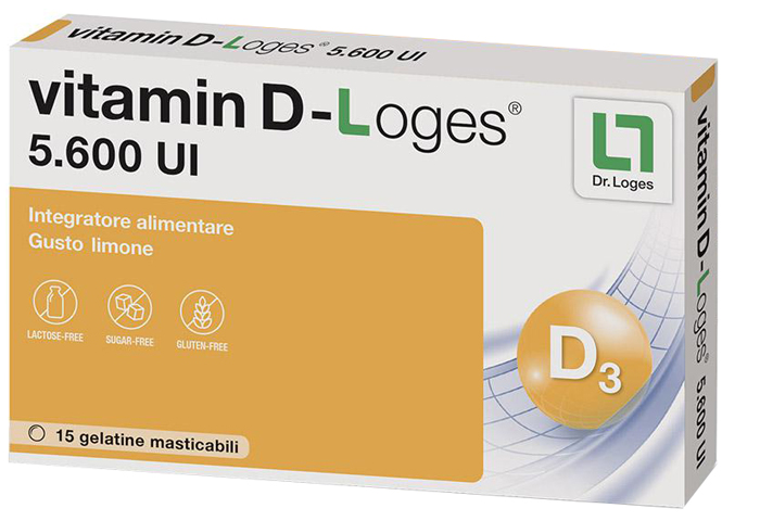 VITAMIN D-LOGES 15 GELATINE MASTICABILI GUSTO LIMONE - Farmacianuova.eu