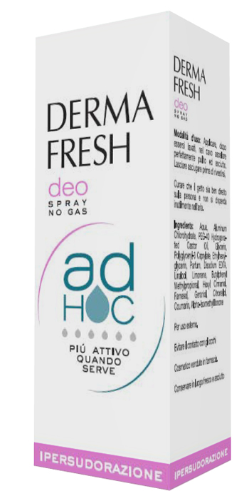 DERMAFRESH DEO SPRAY NO GAS AD HOC IPERSUDORAZIONE DEODORANTE 100 ML - Farmacianuova.eu