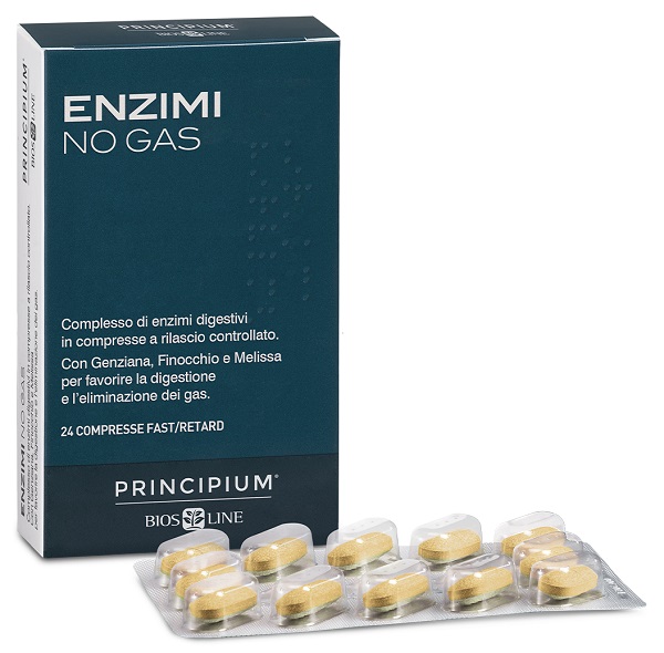 PRINCIPIUM ENZIMI NO GAS FAST/RETARD 24 COMPRESSE - Farmacianuova.eu