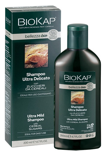 BIOKAP BELLEZZA BIO SHAMPOO ULTRA DELICATO COSMOS ECOCERT 200 ML BIOSLINE - Farmacianuova.eu