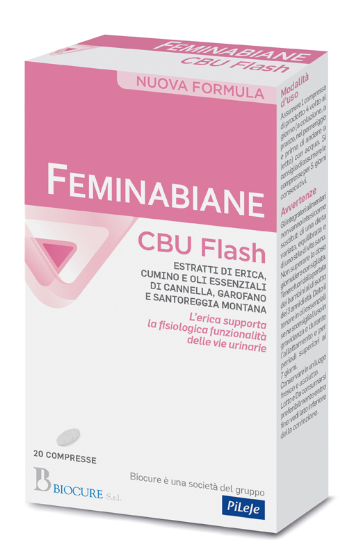 FEMINABIANE CBU FLASH 20 COMPRESSE NUOVA FORMULA - Farmacianuova.eu